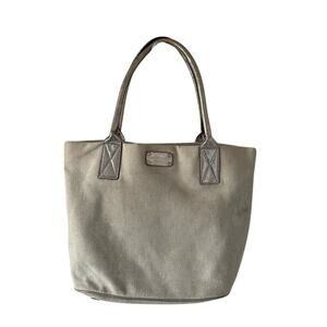 Kate Spade Vintage Canvas & Metallic Gold Tote Bag